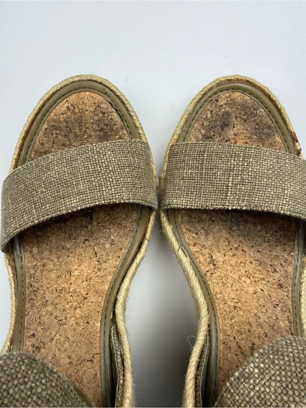 ENZO ANGIOLINI Ankle Strap Jute Wedge Espadrille Platform Sandal